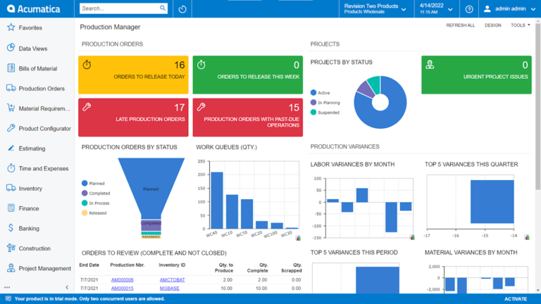 Enterprise Resource Planning (ERP) platform.
