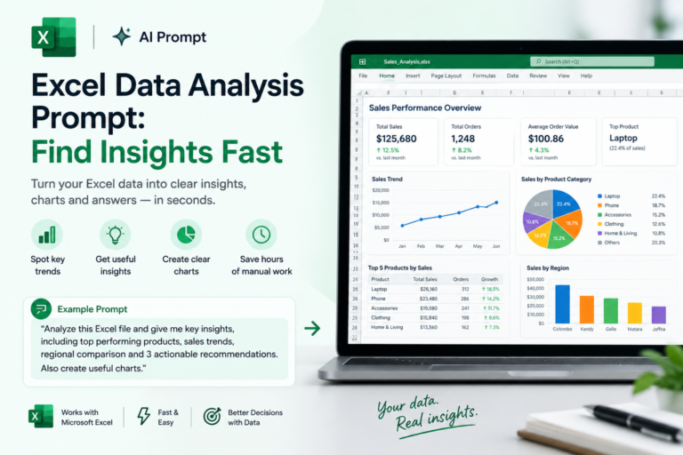 Excel Data Analysis Prompt: Find Insights Fast