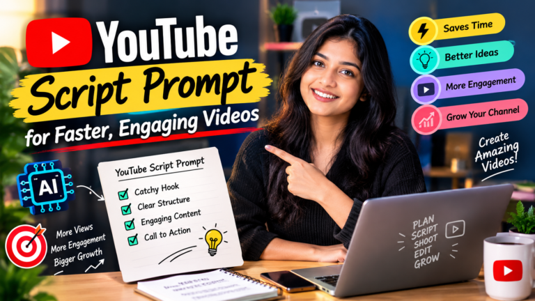 YouTube Script Prompt for Faster, Engaging Videos